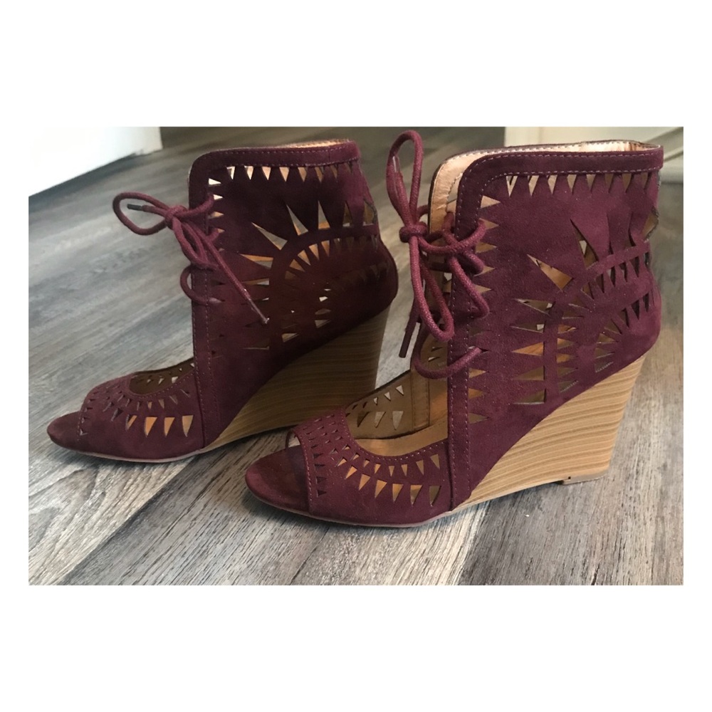 Burgundy Wedges